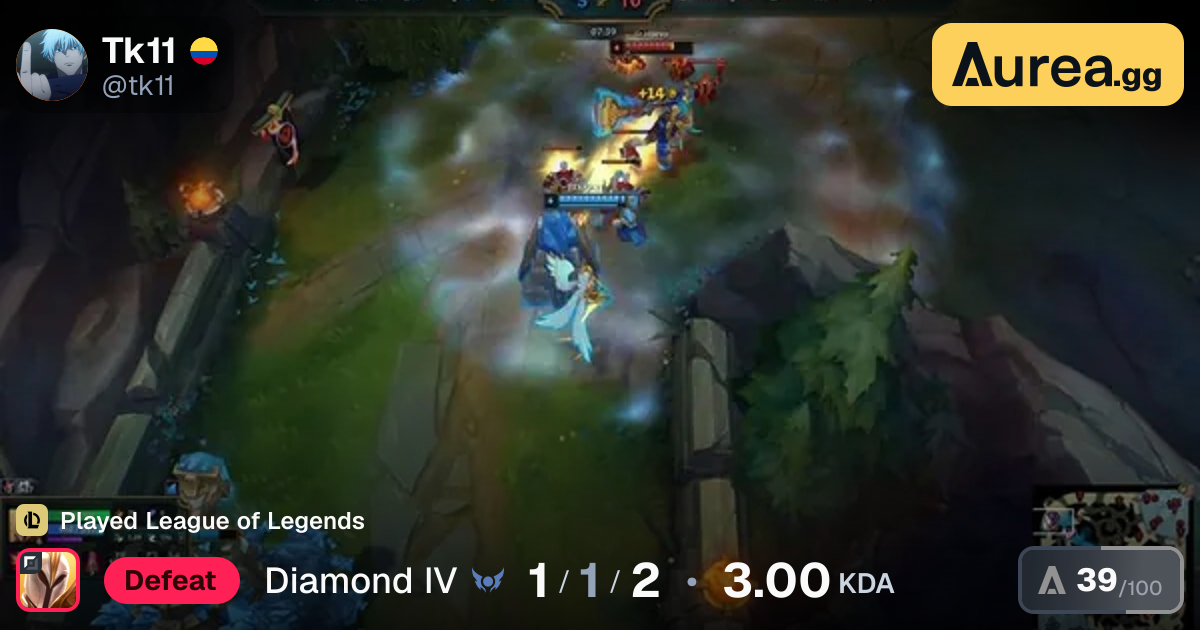 1/1/2 Defeat as Kayle - Tk11 | Aurea